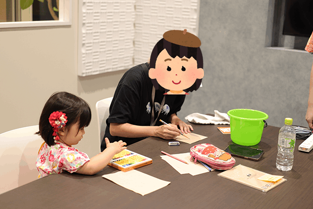 ５．似顔絵コーナー